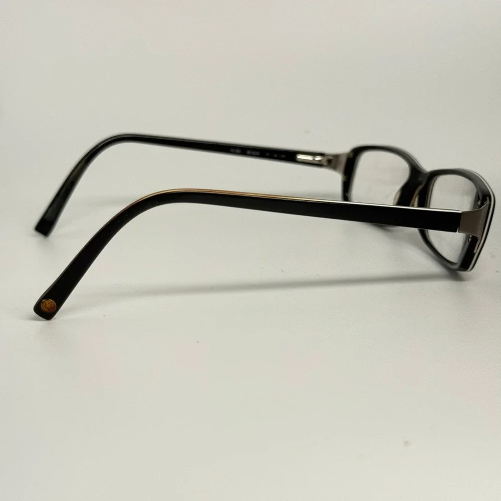 Converse Pure Black Rectangular Eyeglasses 51-16-135 Star Logo Frames